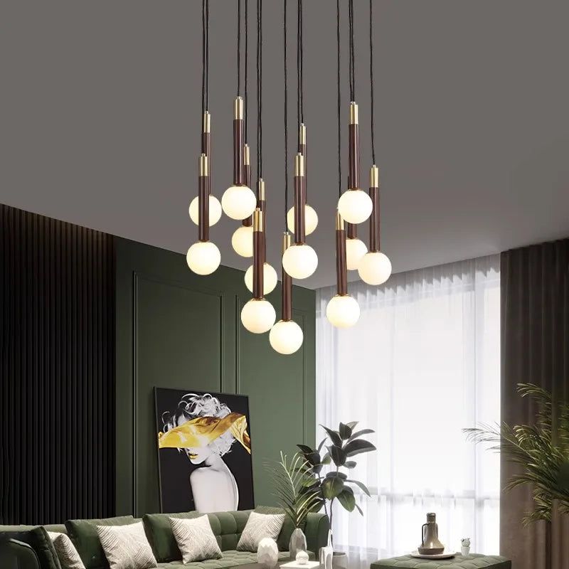 Globe Pendant Ceiling Light Hanging Loops Chandelier