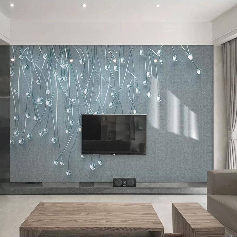 Glow Particles Wallpaper Mural: Elevate Your Décor