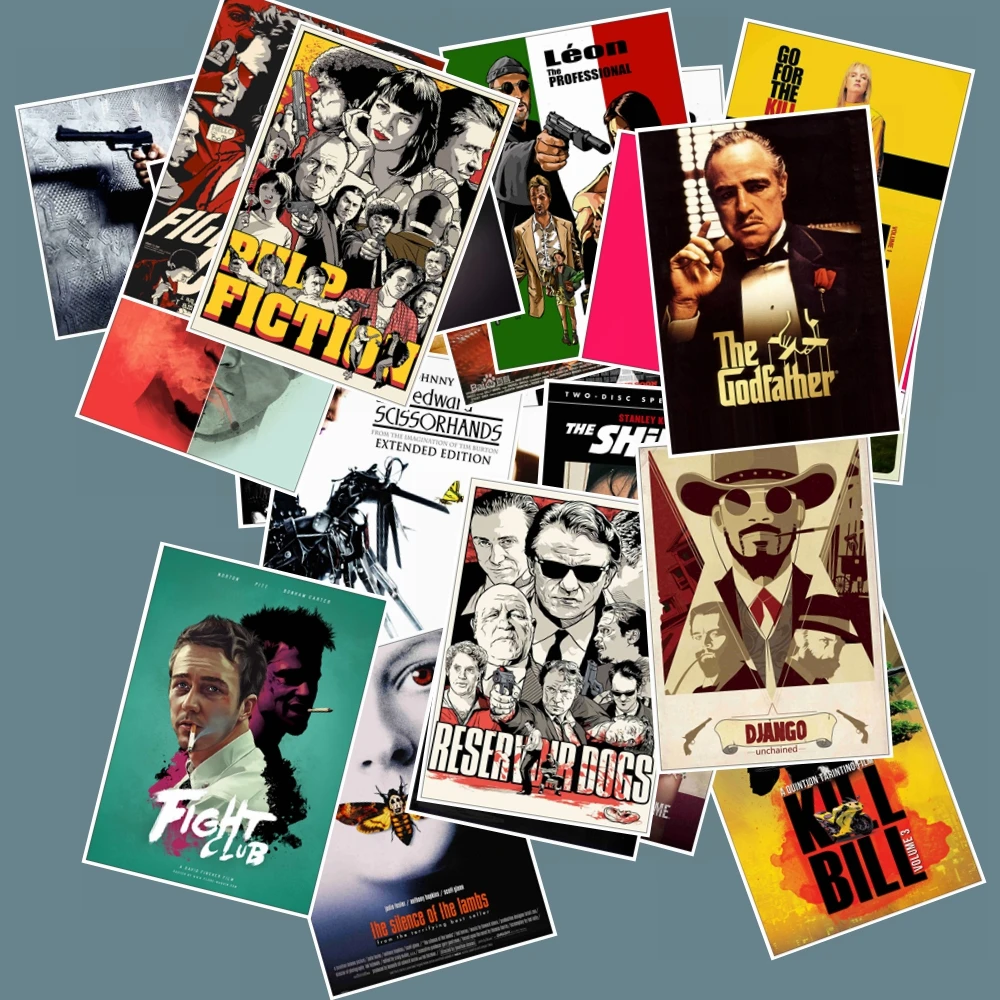 Godfather and Pulp Fiction Movie Stickers Pack - Limited Edition