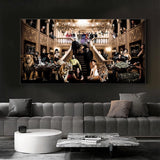 Godfather Scarface Character Canvas Wall Art