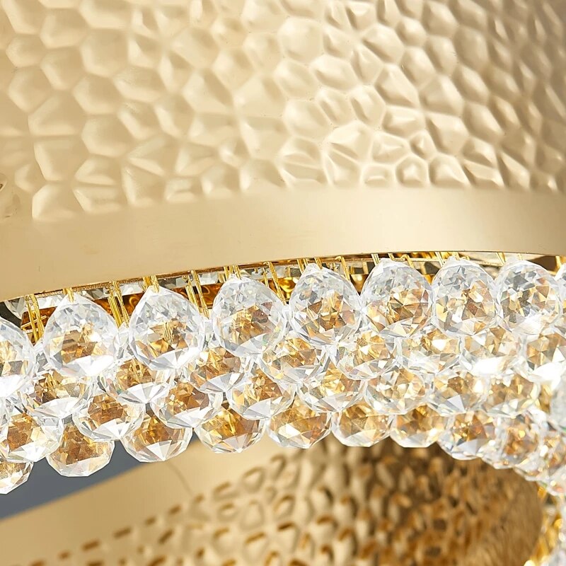 Gold Crystal Chandelier - Elegant Lighting Solution