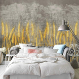 Golden Wheat Field Wallpaper for Home Wall Decor