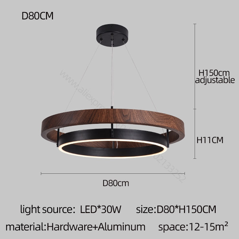 Lustre LED Grace - Lustre circulaire double