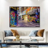 Graffiti Area Canvas Wall Art: Vibrant Street-Inspired Décor