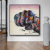 Graffiti Art Modern Fist Inspiration Art mural sur toile