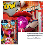 Graffiti Art of Girls Canvas Wall Art