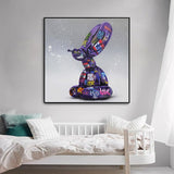 Graffiti Balloon Dog Canvas Art - Balloon Dog Poster