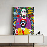 Graffiti Movie Star Joker Canvas Wall Art