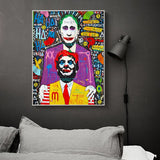 Art mural sur toile Graffiti Movie Star Joker