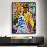 Graffiti Pop Art Chanteur Hip Hop Toile Wall Art