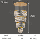 Lustre d'escalier Grand Twirl : solution d'éclairage haut de gamme