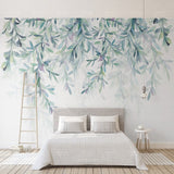 Green Leaves Wallpaper for Home Wall Decor