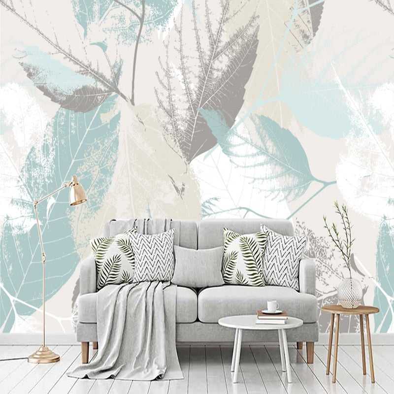 Green Shade Leaves Wallpaper for Home Wall Decor