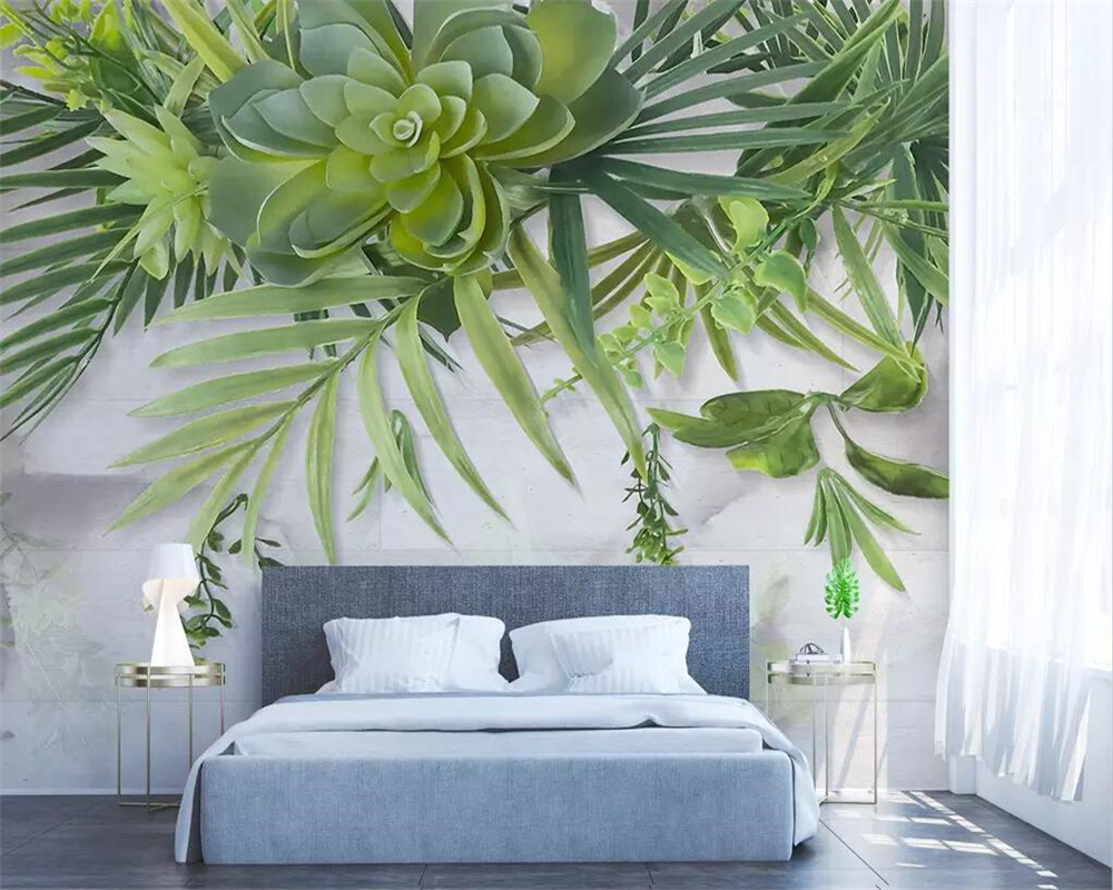 Greenery Wallpaper Mural: Effortless Nature-Inspired Beauty