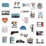 TV Show Greys Anatomy Stickers Pack | Famous Bundle Stickers | Waterproof Bundle Stickers