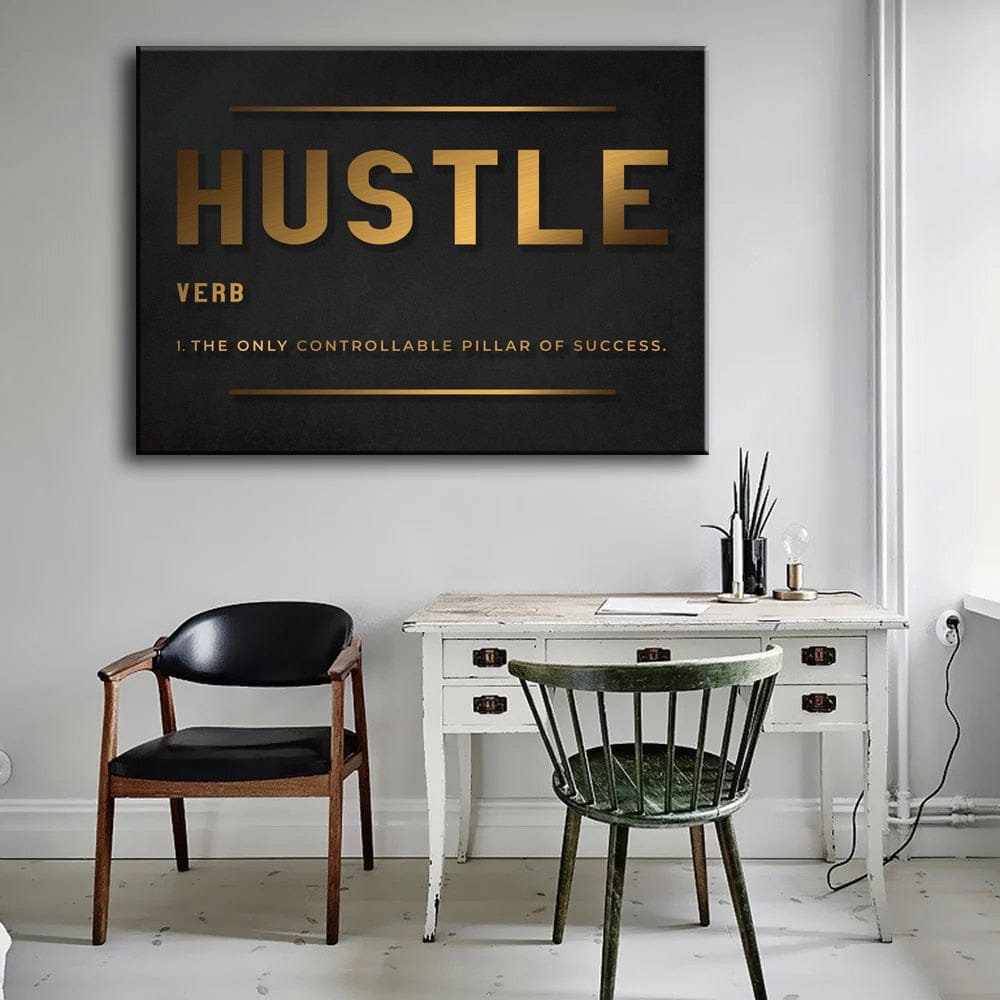 Grind Hustle Succès Motivation Posters Toile Wall Art