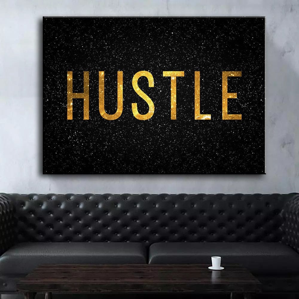 Grind Hustle Success Motivational Posters Canvas Wall Art