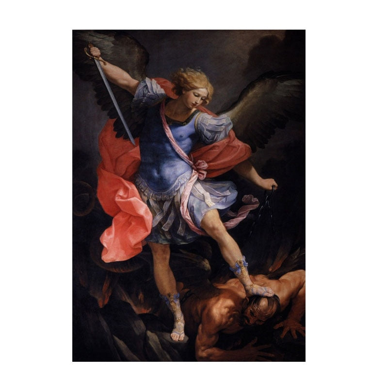 Guido Reni : L'Archange Michel Vaincre Satan Art Mural sur Toile