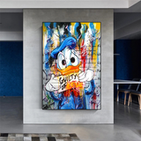 Guilty of Love: Donald Duck Canvas Wall Art