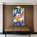 Guilty of Love: Donald Duck Canvas Wall Art