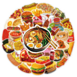 Mix Food Hamburger Fries Stickers Pack | Famous Bundle Stickers | Waterproof Bundle Stickers