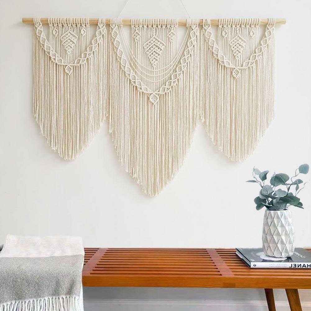 Woven Tapestry for Wall | Large Fiber Art Macrame for Wall | Living Room Wall Hanging Decor