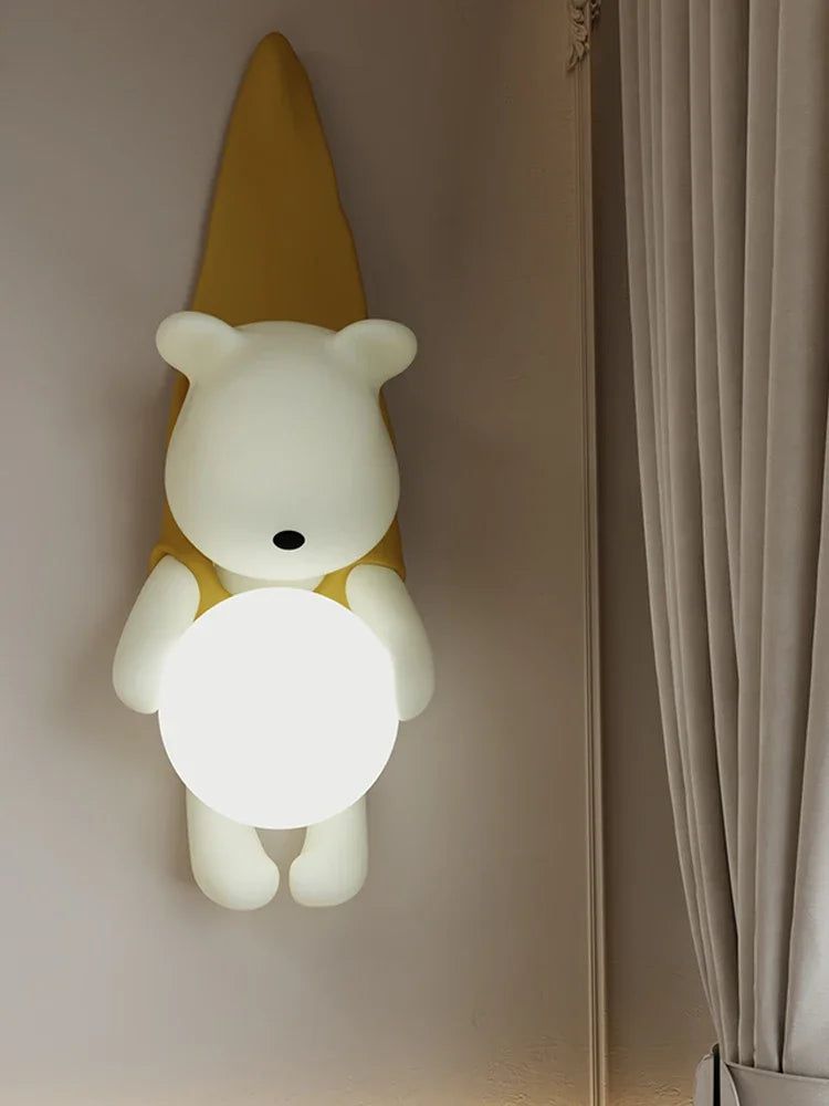 Hängende Bären-Wandleuchte für Kinderzimmer