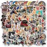 Europe and America Retro girl pin up girl Sticker Decoration Stationery Sticker DIY Ablum Diary Scrapbooking Sticker