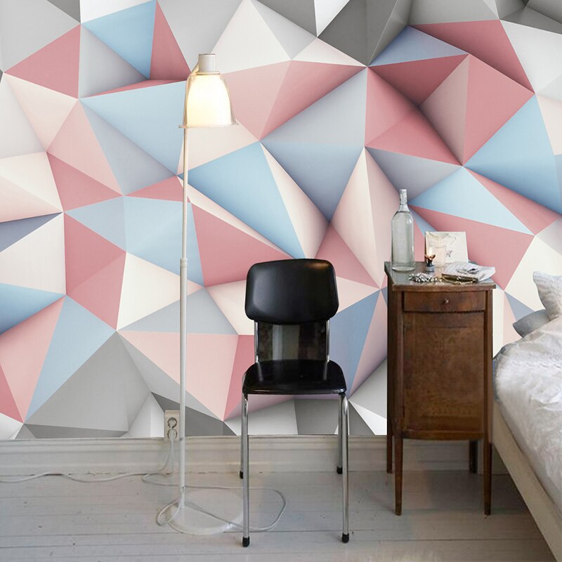 Harmonic Fusion: Geometric Shapes Wallpaper