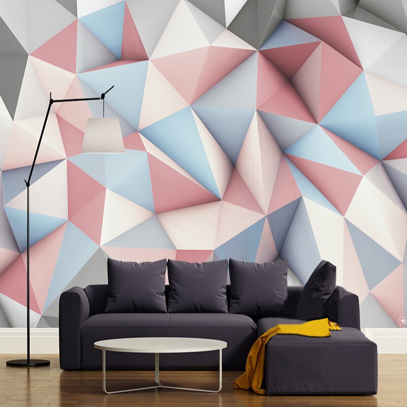 Harmonic Fusion: Geometric Shapes Wallpaper