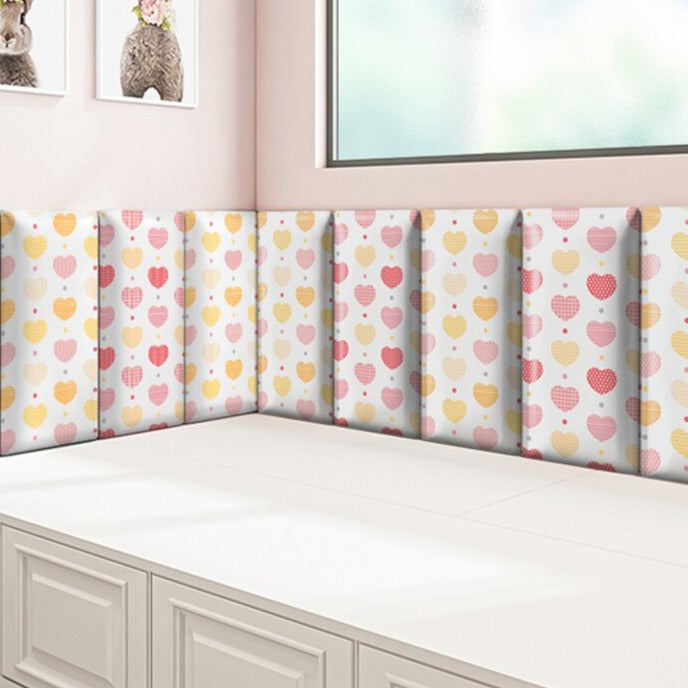 Hearts of Love Kids Wall Padded Safety Cushions