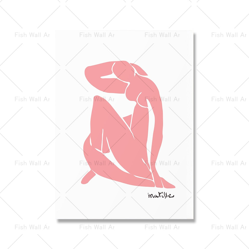 Henri Matisse Wandkunst-Poster und -Drucke Blush Salmon Pink Canvas Wall Art 