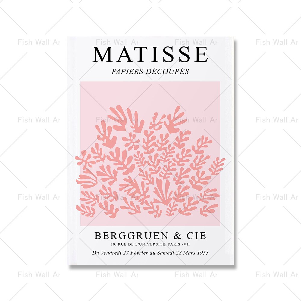 Henri Matisse Wandkunst-Poster und -Drucke Blush Salmon Pink Canvas Wall Art 