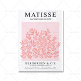 Henri Matisse Wall Art Posters and Prints Blush Salmon Pink Canvas Wall Art