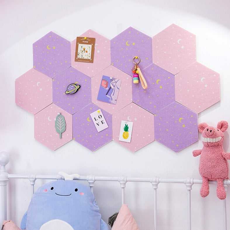 Felt Hexagon 3D Wall Stickers | Letter Message Board