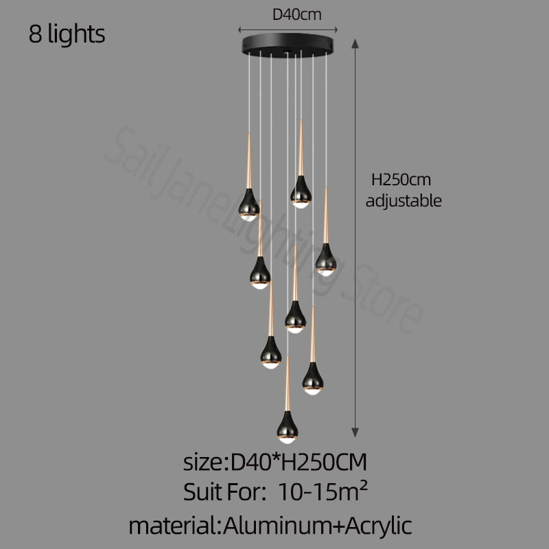 Hollow High Chandelier Light