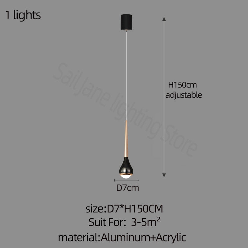 Lumière de lustre haut creux