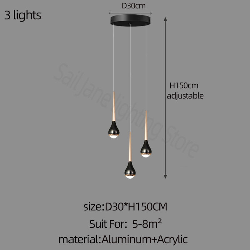 Lumière de lustre haut creux