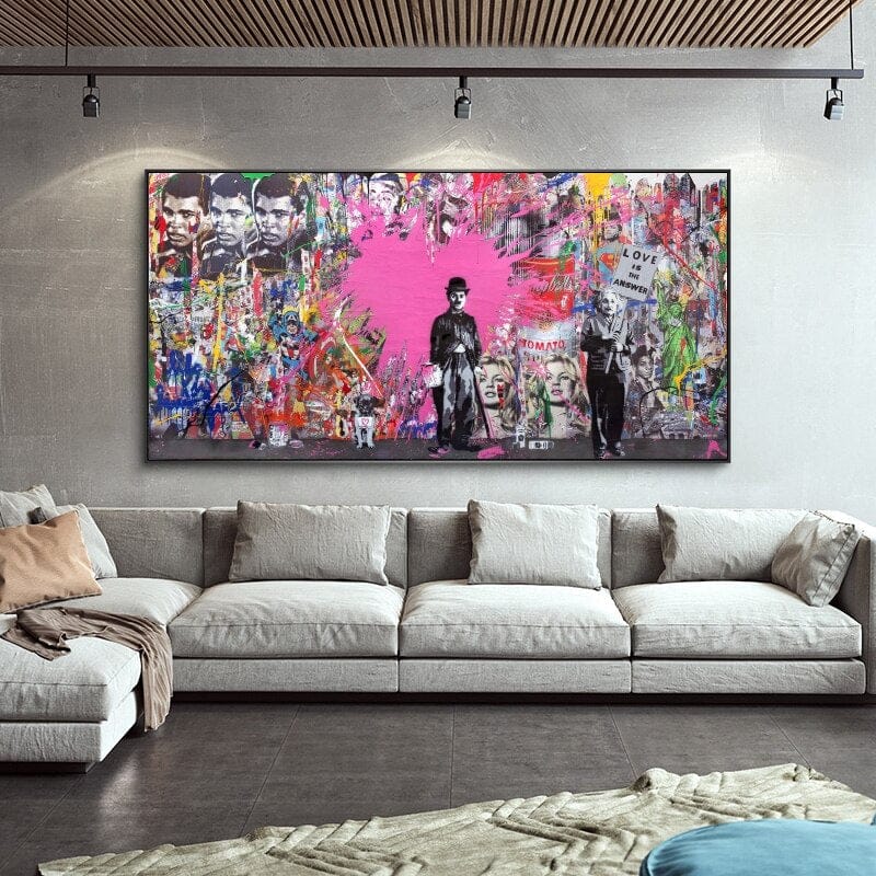 Hollywood Legends - Love Is The Answer Canvas Wall Art