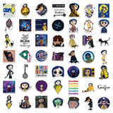 Horror Movie Coraline and the Secret Door Stickers Pack | Famous Bundle Stickers | Waterproof Bundle Stickers