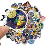 Horror Movie Coraline and the Secret Door Stickers Pack | Famous Bundle Stickers | Waterproof Bundle Stickers