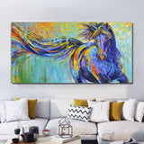 Art sur toile de chevaux : beauté équestre captivante