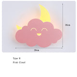 Hot Air Balloon Cloud Wall Light | Kids Room Hot Air Balloon Cloud Wall Light