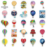 Hot Air Balloon Stickers Pack | Famous Bundle Stickers | Waterproof Bundle Stickers