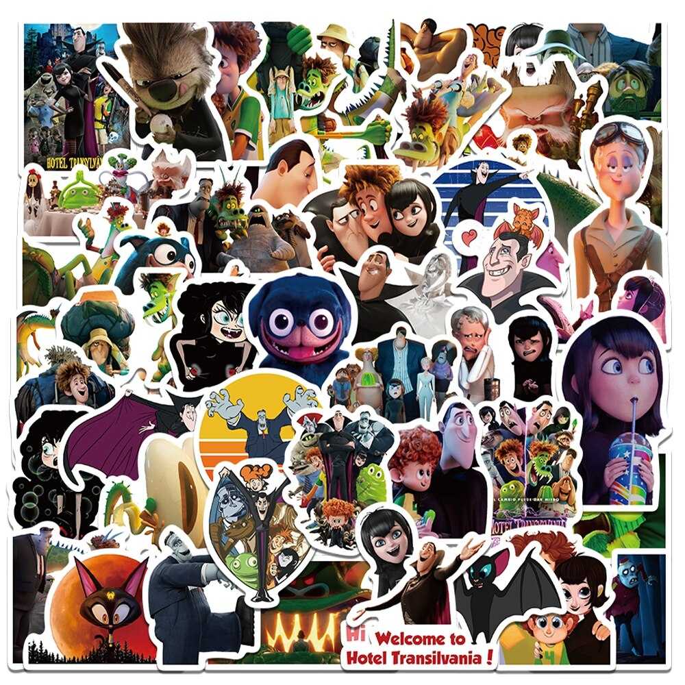 Movie Hotel Transylvania Stickers Pack | Famous Bundle Stickers | Waterproof Bundle Stickers