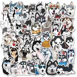 Cute Pet Husky Graffiti Waterproof Sticker