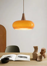 Illuminate with Vibrancy: Orange Retro Pendant Light