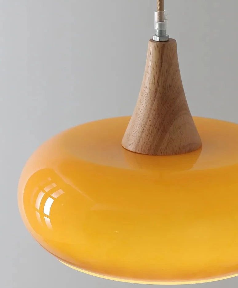 Illuminate with Vibrancy: Orange Retro Pendant Light