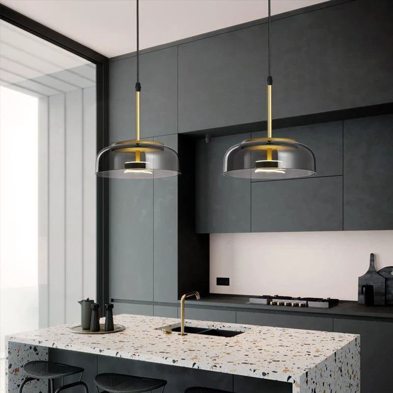 Illuminate Your Space with LED Glass Bowl Pendant