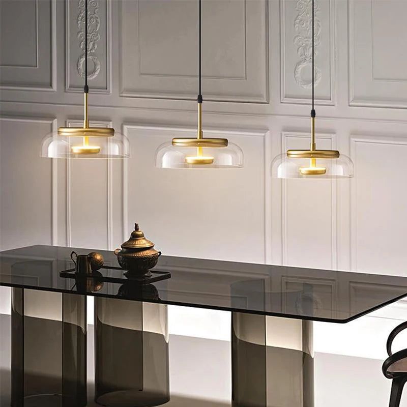 Illuminate Your Space with LED Glass Bowl Pendant